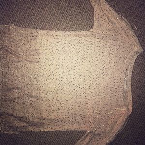 Cream and gold glittering sweater!